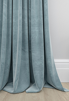 Ultra Luxe Velvet, Blue Cloud - Made to Measure Curtains